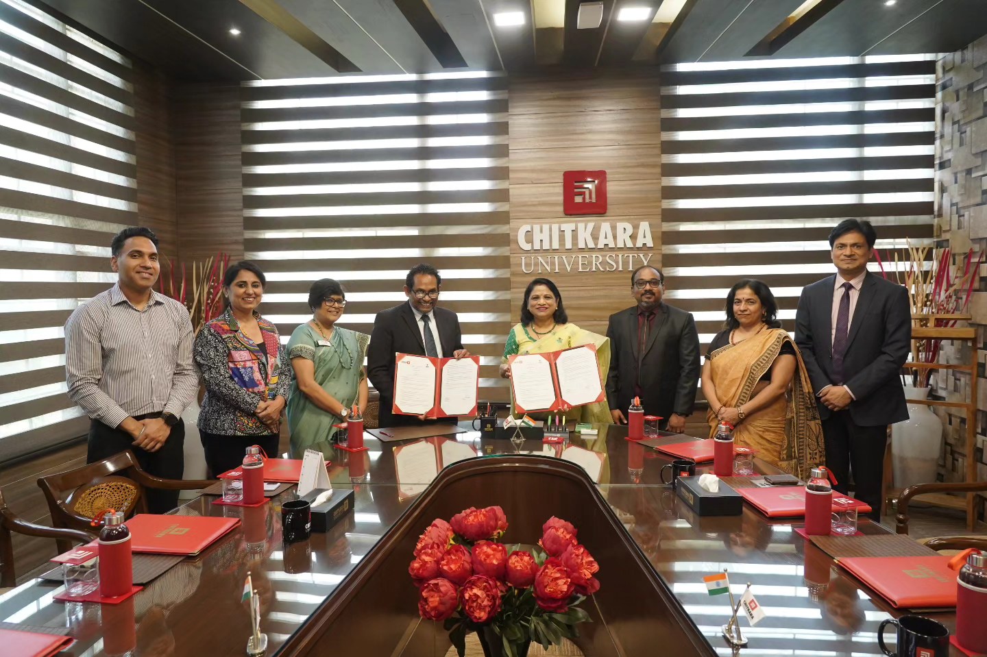 VILLA COLLEGE SIGNS MOU WITH CHITKARA UNIVERSITY OF INDIA