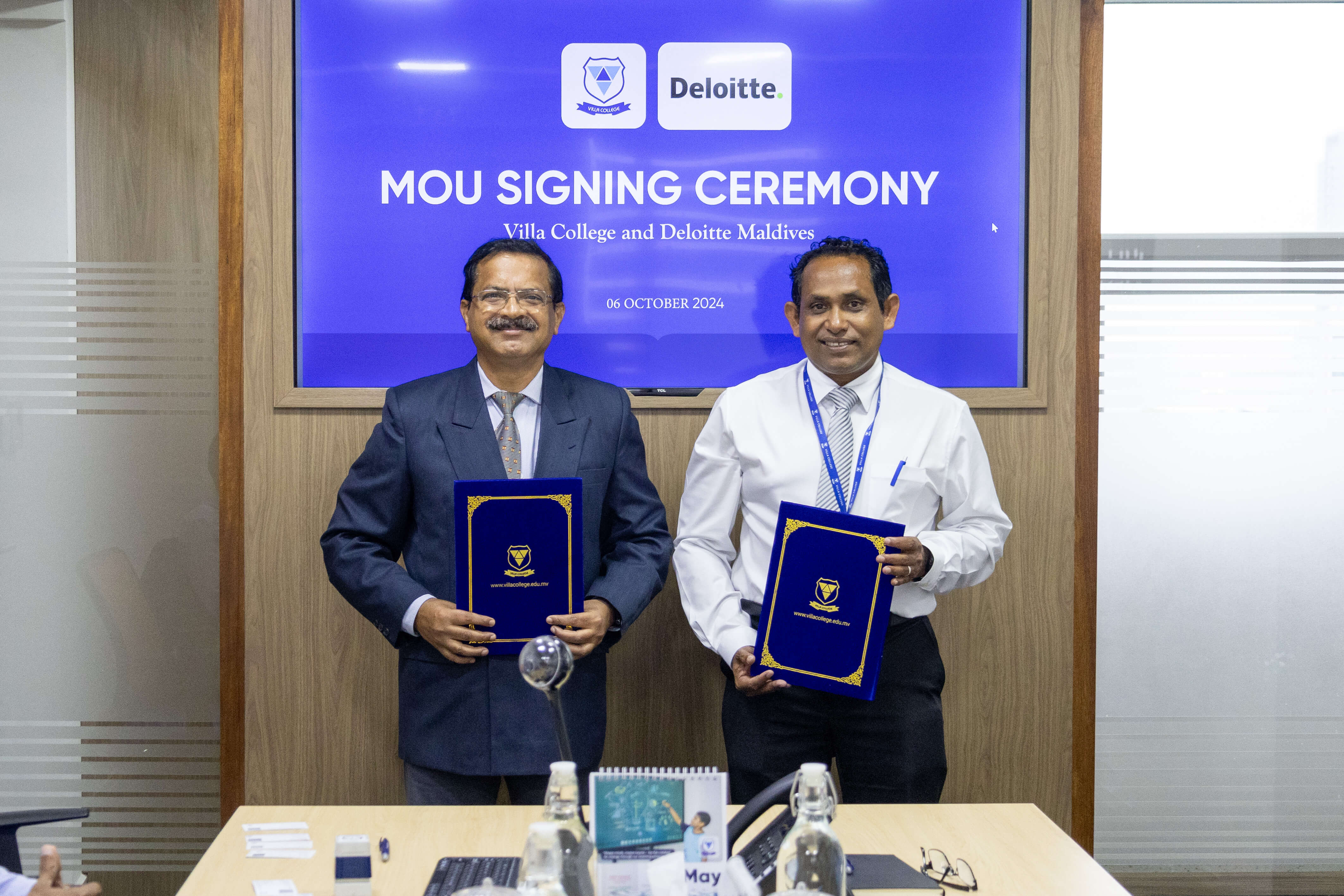 VILLA COLLEGE SIGNED A MEMORANDUM OF UNDERSTANDING (MOU) WITH DELOITTE