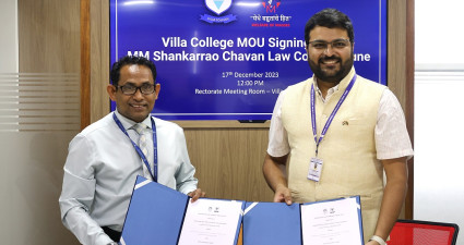 VILLA COLLEGE SIGNS MOU WITH MM SHANKARRAO CHAVAN LAW COLLEGE