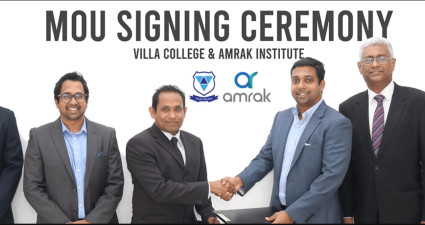 MOU SIGNING BETWEEN VILLA COLLEGE AND AMRAK TRAINING INSTITUTE